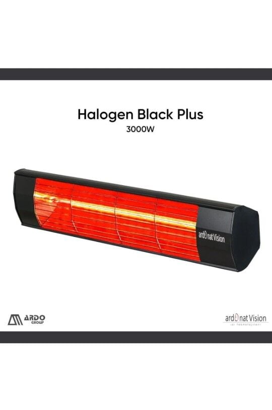 Halogen Black Plus- 3000w - Dış Mekan Isıtıcı