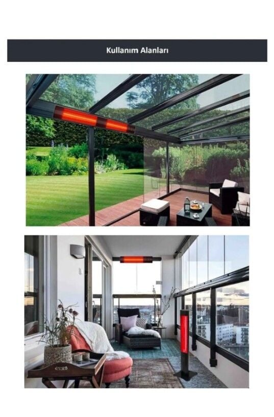 Halogen Black Plus- 3000w - Dış Mekan Isıtıcı